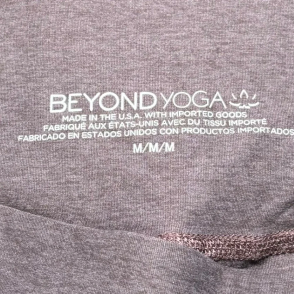 Beyond Yoga Spacedye Out of Pocket High Waisted Leggings Heather Gray Sz Medium